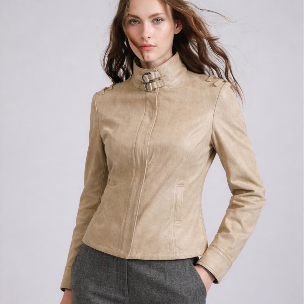 Vintage Barbara Bui Capretto (Goat) Leather Jacket